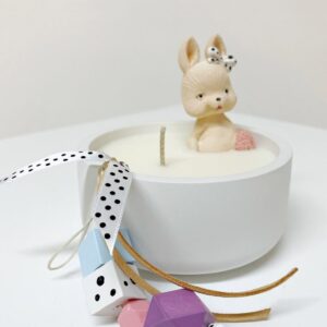 Αρωματικό κερί με λαγουδάκι ροζ